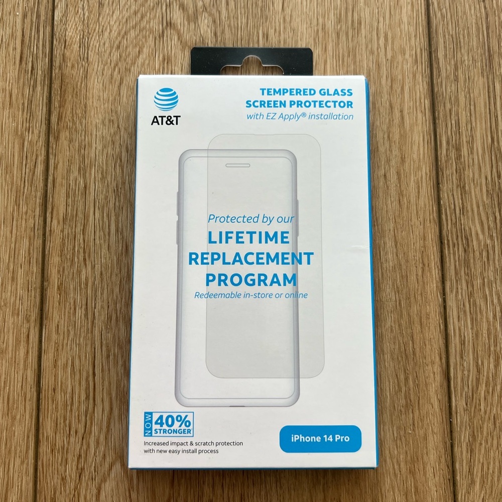 AT&T Tempered Glass  Screen Protector - iPhone 14 Pro